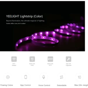 Den led day noi dai 1 met Yeelight lightstrip 1S 1